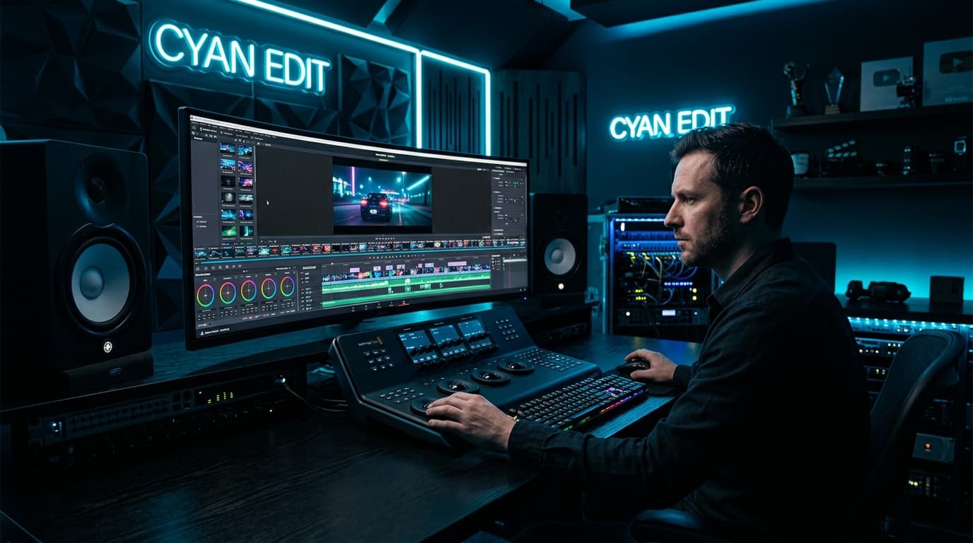 Cinematic production scene